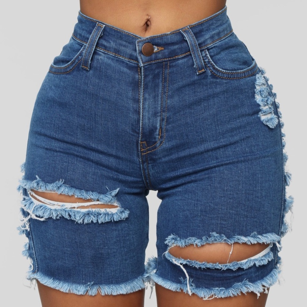 Fashion nova Bermuda denim shorts